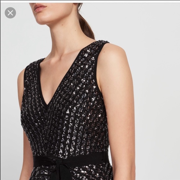 NWT Sandro sequin A line dress - Picture 3 of 9